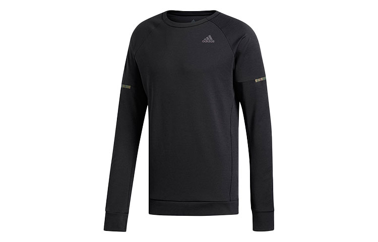 adidas SN RUN CRU Black Pullover Running Sweatshirt DN2484