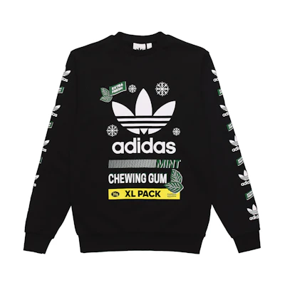 adidas Snowflake Pullover Crewneck Sweatshirt Black FP7705