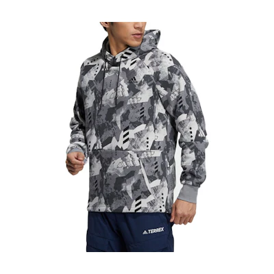 adidas Snowy Landscape Print Hoodie Grey H13812