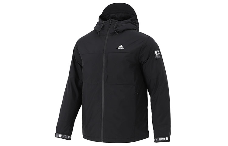 Order adidas SNW Down Jacket Black Winter Warm Hooded Puffer Coat. H13869