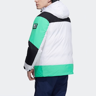 adidas SNW Down Jacket Colorblock Winter White Puffer Coat. H13871 Shop adidas SNW Down Jacket Colorblock Winter White Puffer Coat. H13871