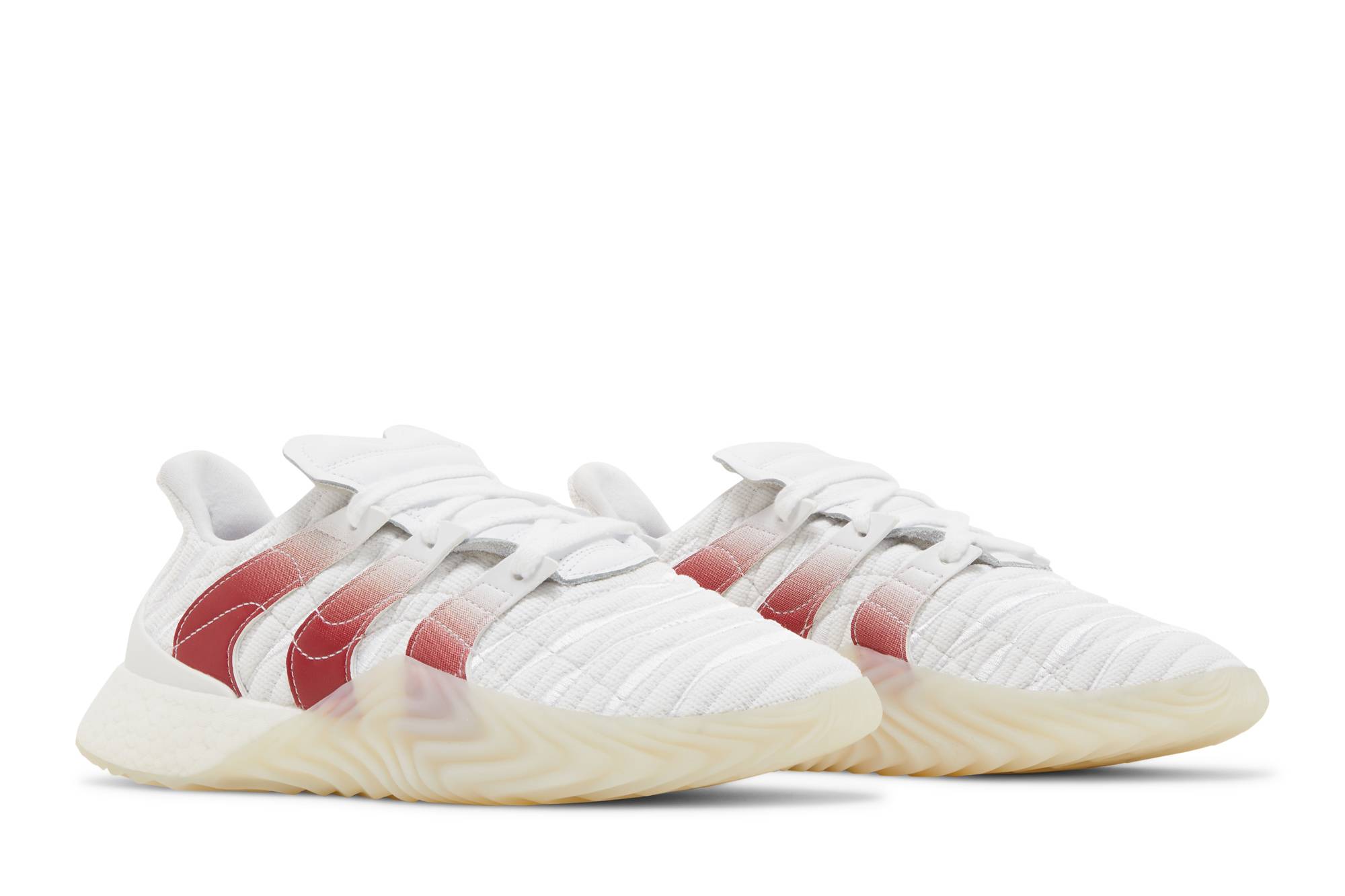 Cheap adidas originals Sobakov Boost 經典百搭 低筒運動休閒鞋 白紅