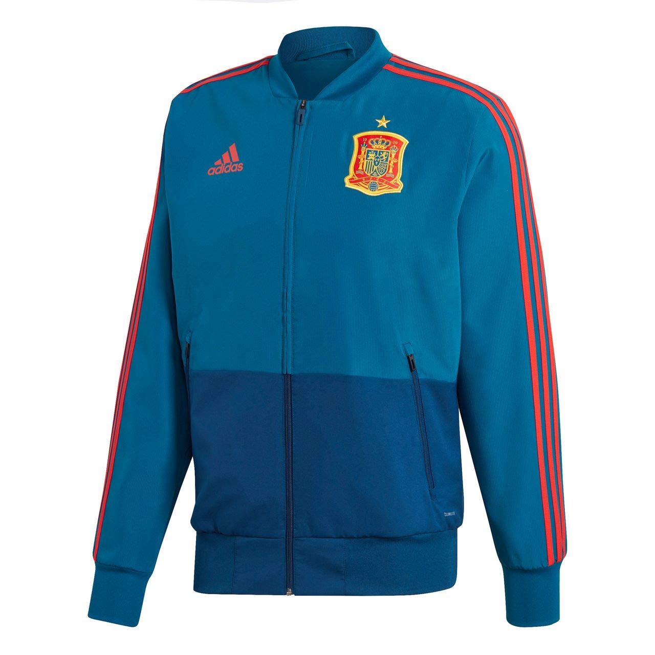 adidas Soft Baseball Collar Long Sleeve Jacket - Blue CE8838