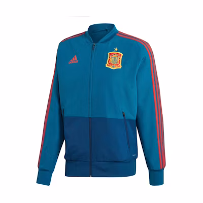 adidas Soft Baseball Collar Long Sleeve Jacket - Blue CE8838