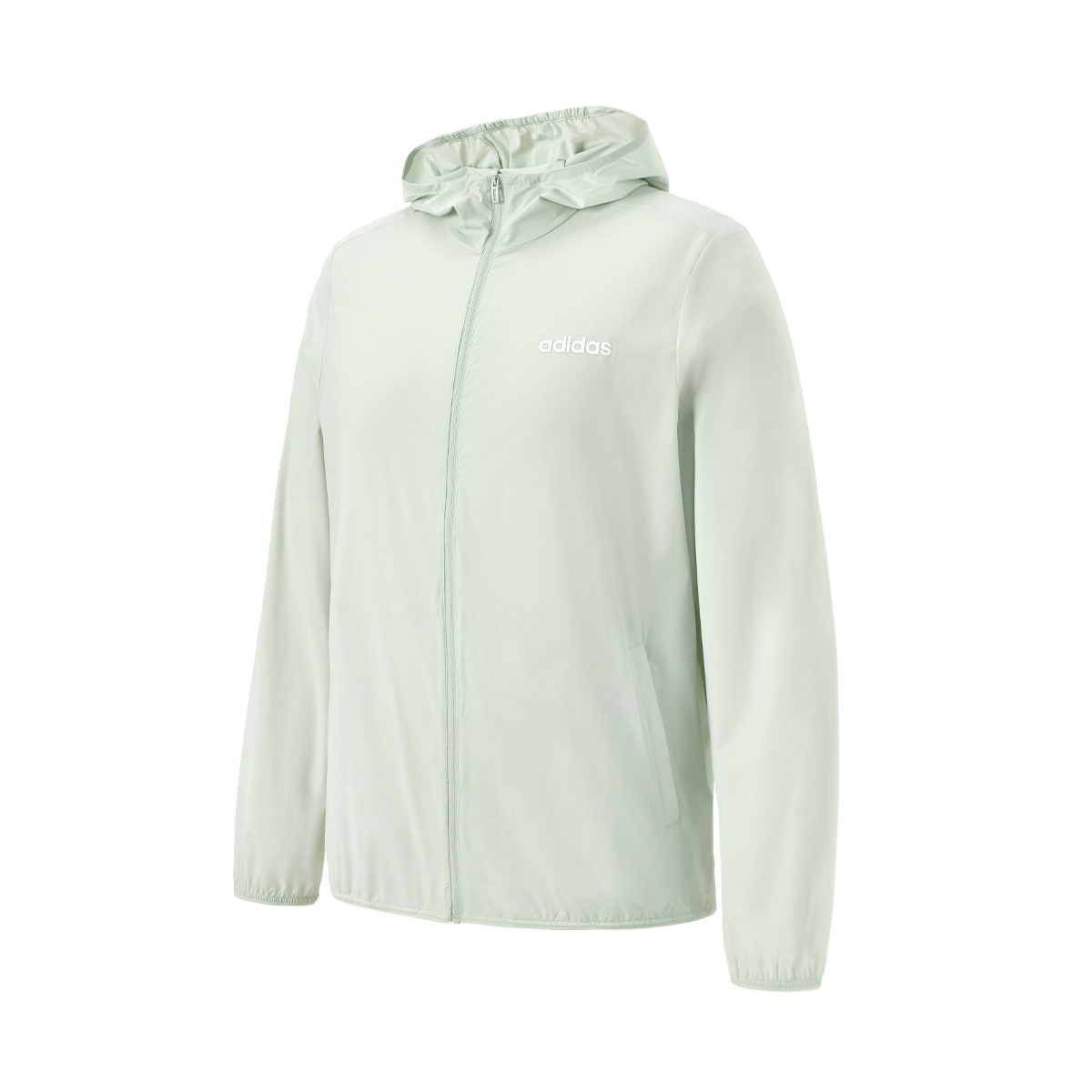adidas Soft Skin-Friendly Green Hoodie Jacket Unisex JL8230