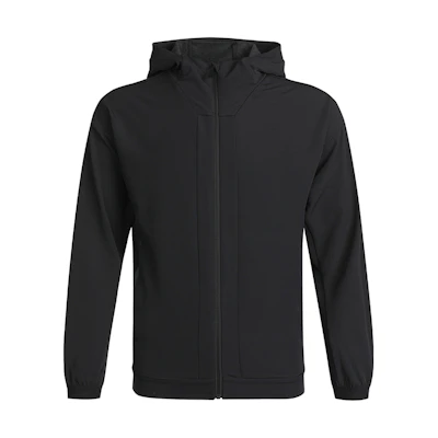 adidas Softshell Hooded Jacket Black Casual Woven Fleece-Lined GN7354