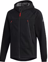 adidas Softshell Outdoor Hooded Jacket Black Casual Sportswear EH3945 adidas Softshell Outdoor Hooded Jacket Black Casual Sportswear EH3945