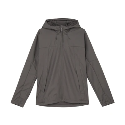 adidas Softshell Slim Fit Fleece Jacket Unisex Carbon Gray Waterproof JM9106