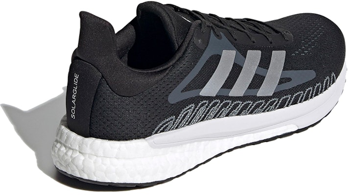 adidas Solar Glide 低幫 跑步鞋 男款 黑灰 Shop adidas Solar Glide 低幫 跑步鞋 男款 黑灰