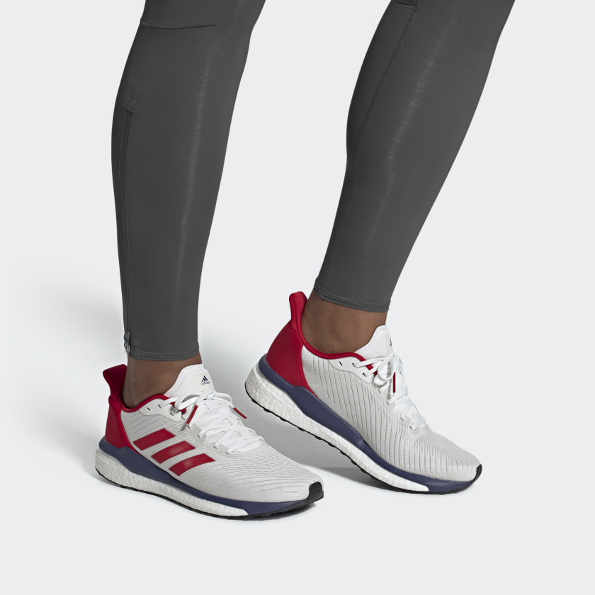 Sizing adidas Solardrive 19 Rot Weiß Herren/Damen Sportschuhe EE4280