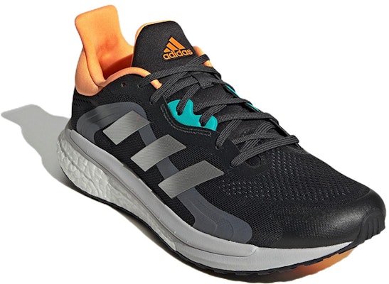 adidas SolarGlide 4 ST 'Carbon Silver Metallic' Lelaki Kasut Lari GX3057 Lookbook adidas SolarGlide 4 ST 'Carbon Silver Metallic' Lelaki Kasut Lari GX3057