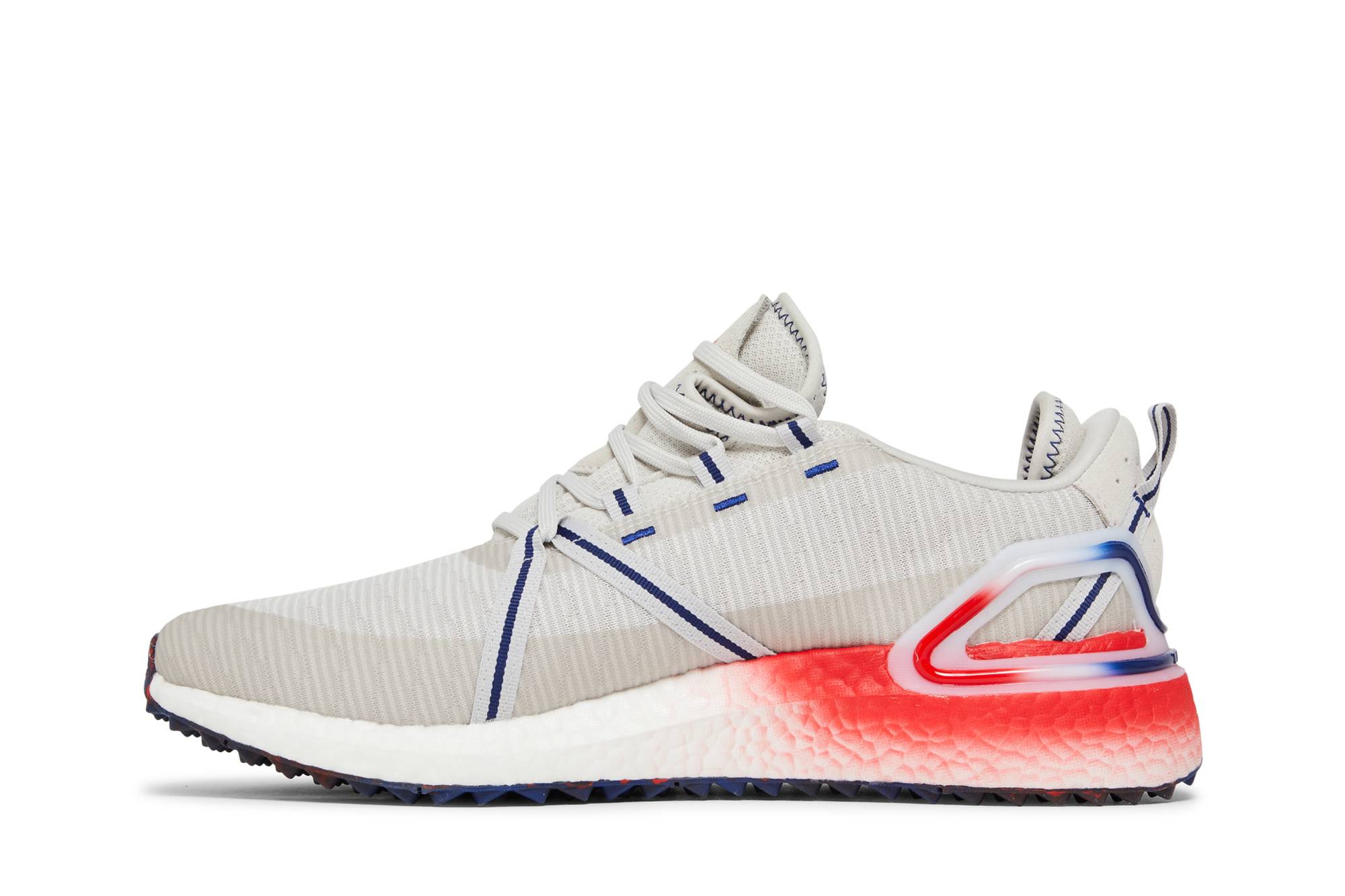 Lookbook adidas Solarthon Primegreen Spikeless Golf 'Gris y Rojo Vivid' GW3445