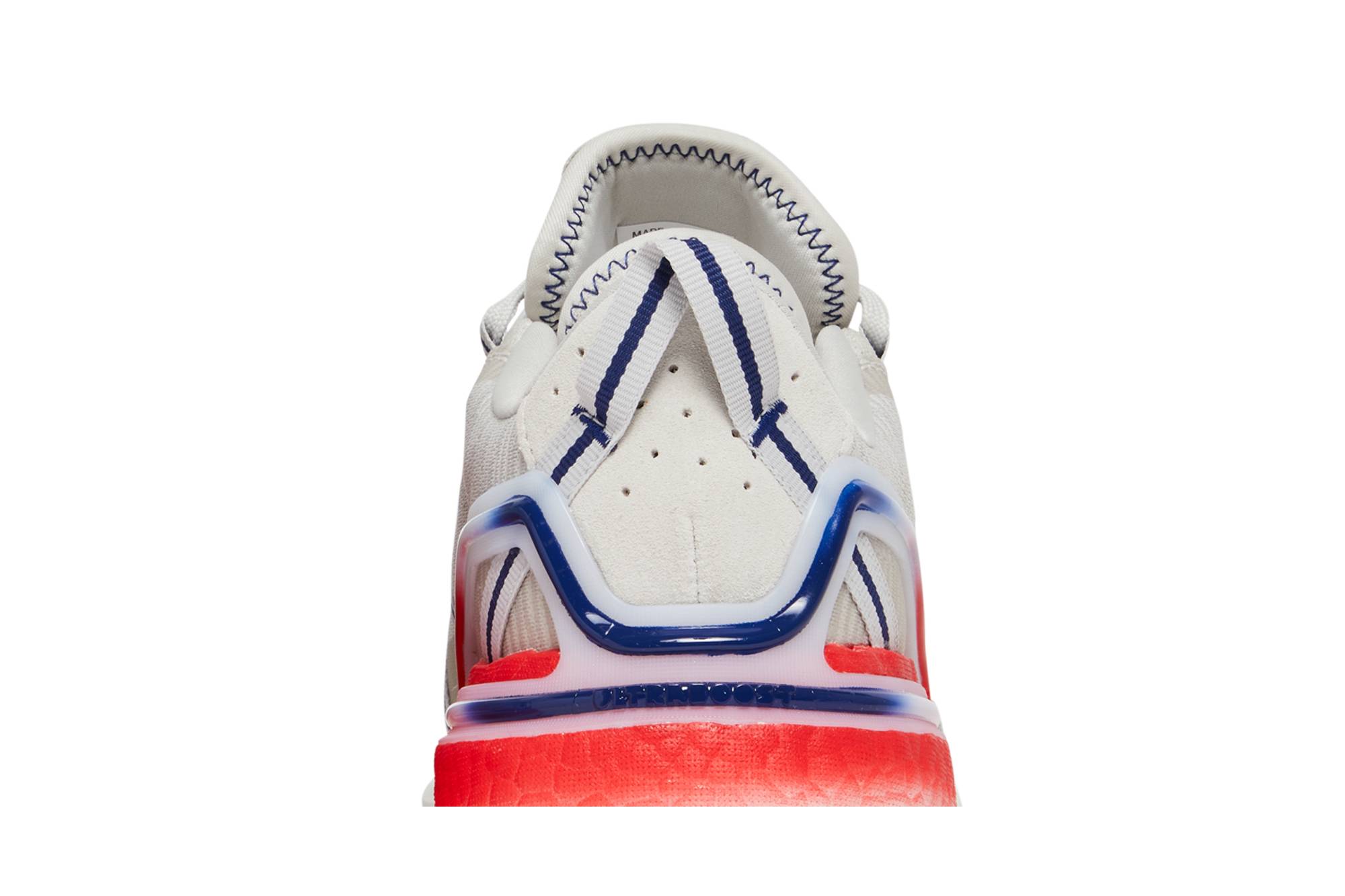 Sizing adidas Solarthon Primegreen Spikeless Golf 'Gris y Rojo Vivid' GW3445