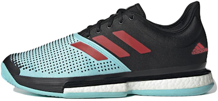 adidas SoleCourt 'Black Pulse Aqua' GX9066 adidas SoleCourt 'Black Pulse Aqua' GX9066