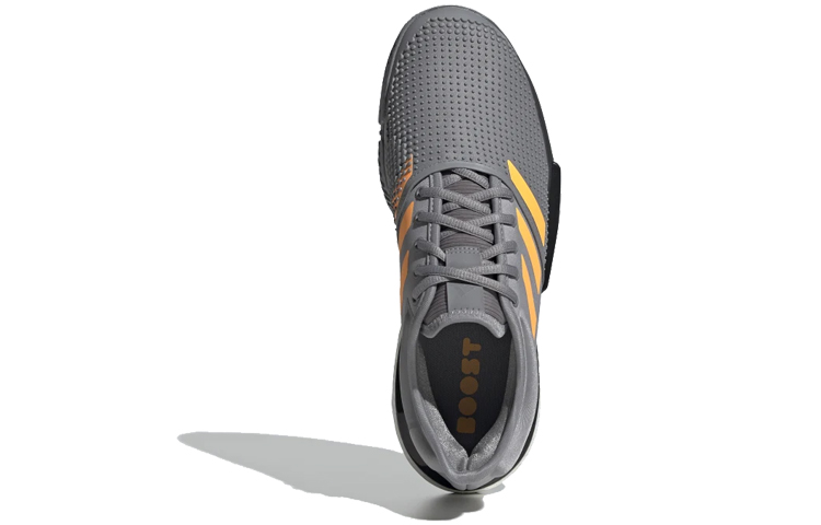 Shop adidas SoleCourt 'Grey Flash Orange' EF2067