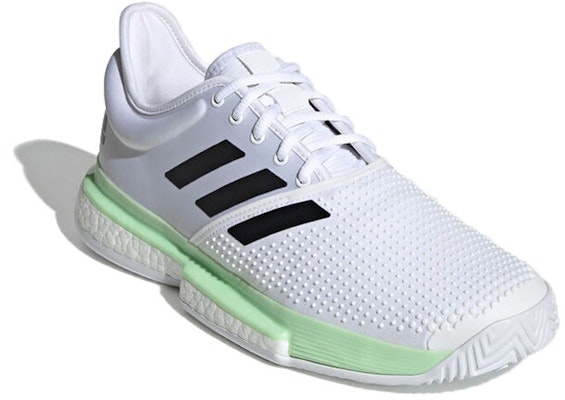 adidas SoleCourt 'Putih Hijau Bersinar' EF2068 Order adidas SoleCourt 'Putih Hijau Bersinar' EF2068