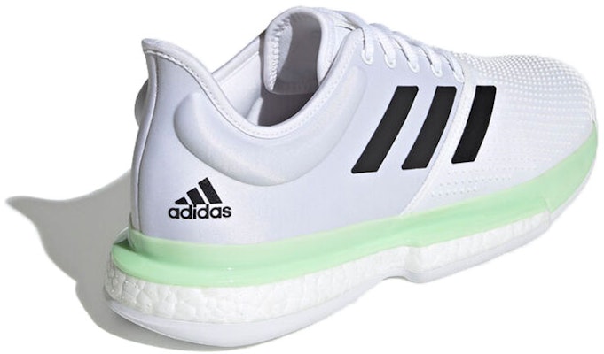 adidas SoleCourt 'Putih Hijau Bersinar' EF2068 Lookbook adidas SoleCourt 'Putih Hijau Bersinar' EF2068