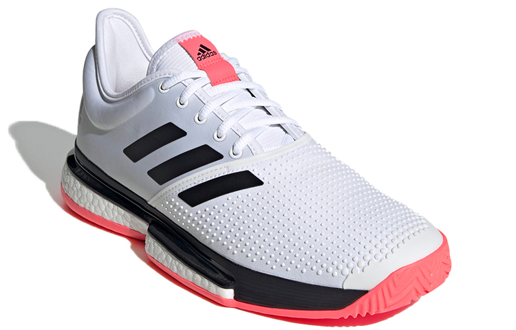 Lookbook adidas SoleCourt ''Blanc Signal Rose'' FU8114