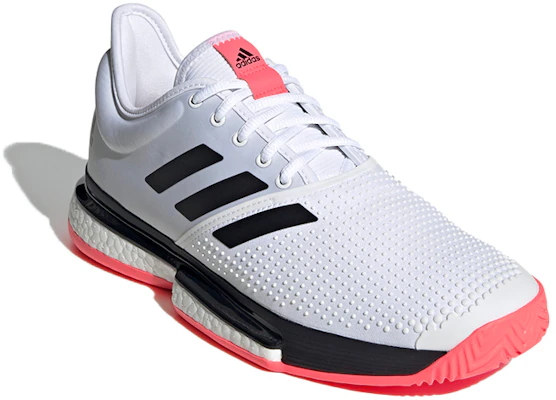 adidas SoleCourt ''Blanc Signal Rose'' FU8114 Lookbook adidas SoleCourt ''Blanc Signal Rose'' FU8114