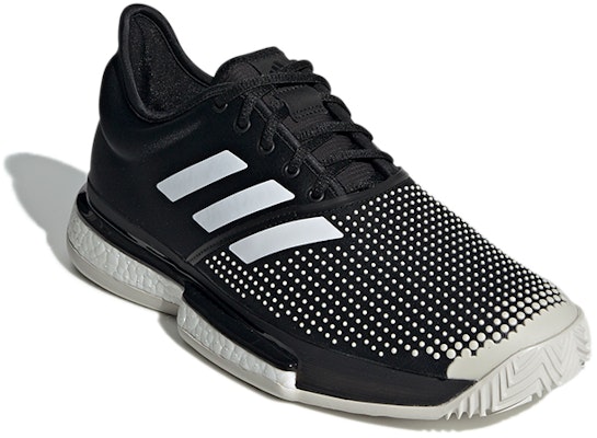 adidas SoleCourt Boost Clay 'Hitam Putih' G26293 Lookbook adidas SoleCourt Boost Clay 'Hitam Putih' G26293