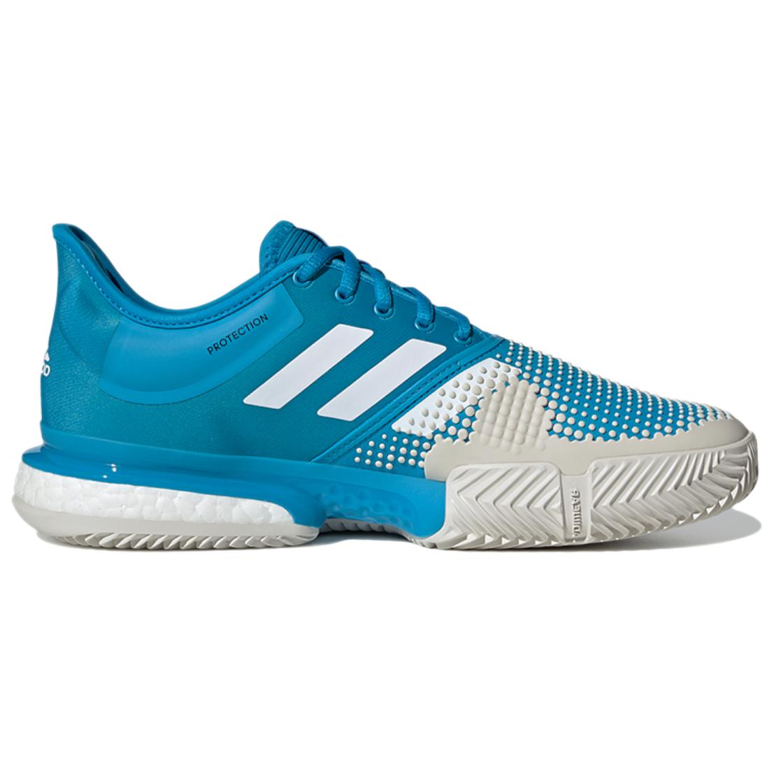 Order adidas Solecourt Boost 耐磨防滑 低幫網球鞋 藍白