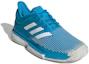Lookbook adidas Solecourt Boost 耐磨防滑 低幫網球鞋 藍白