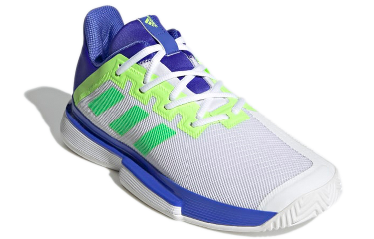 Lookbook adidas Solematch Bounce 'Putih Biru Hijau' GY7644