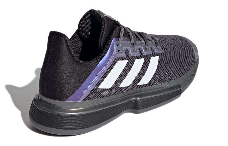 Shop adidas Solematch Bounce Clay ''Zwart Paars'' FX1736