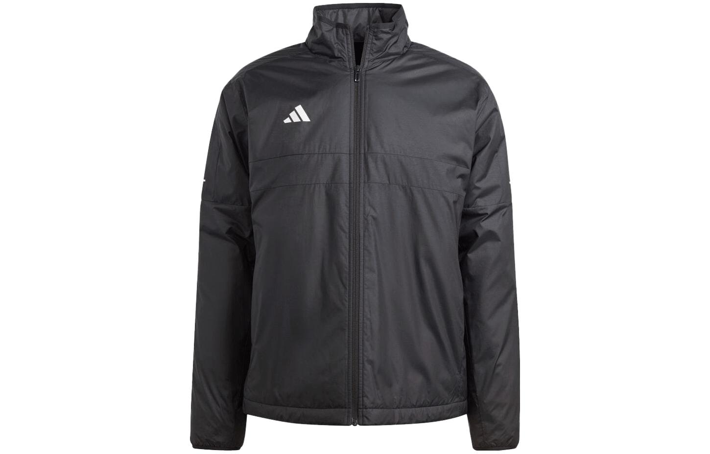 adidas Solid Black Zip-Up Track Jacket IK6099