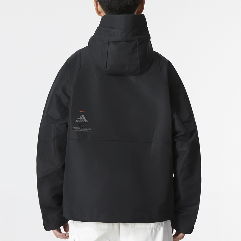 Purchase アディダス ソリッドカラー ブラック フーディー 長袖 ジャケット HM5165