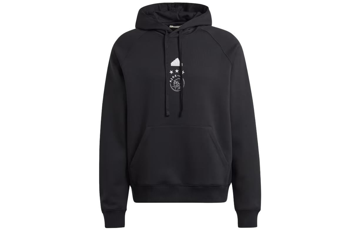 adidas Solid Color Casual Hoodie Black HY6173