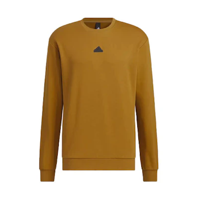adidas Solid Color Crewneck Sweatshirt Beige IP4962