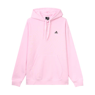 adidas Solid Color Fleece Hoodie Pullover Unisex - Clear Pink IV7587