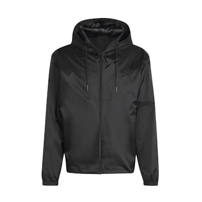 adidas Solid Color Full-Zip Hoodie Jacket Black II8161