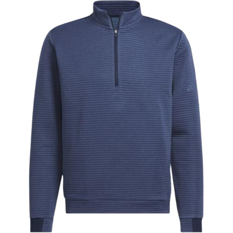 adidas Solid Color Half-Zip High Neck Sweatshirt Blue IW1397