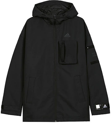 adidas Solid Color Hooded Jacket Black GP0982 Buy adidas Solid Color Hooded Jacket Black GP0982
