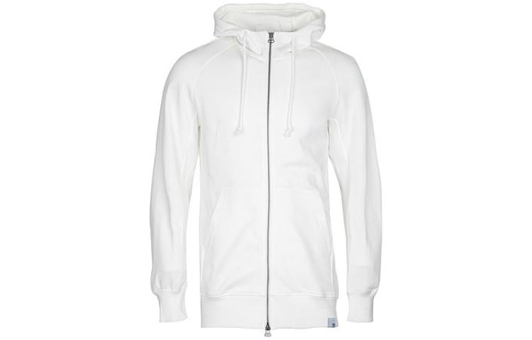 adidas Solid Color Hooded Jacket White BQ3094