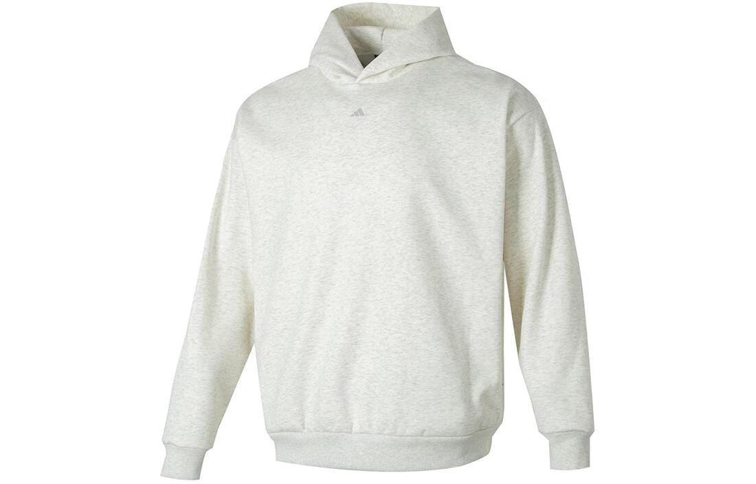 adidas Solid Color Hoodie Beige Casual Wear IX1962