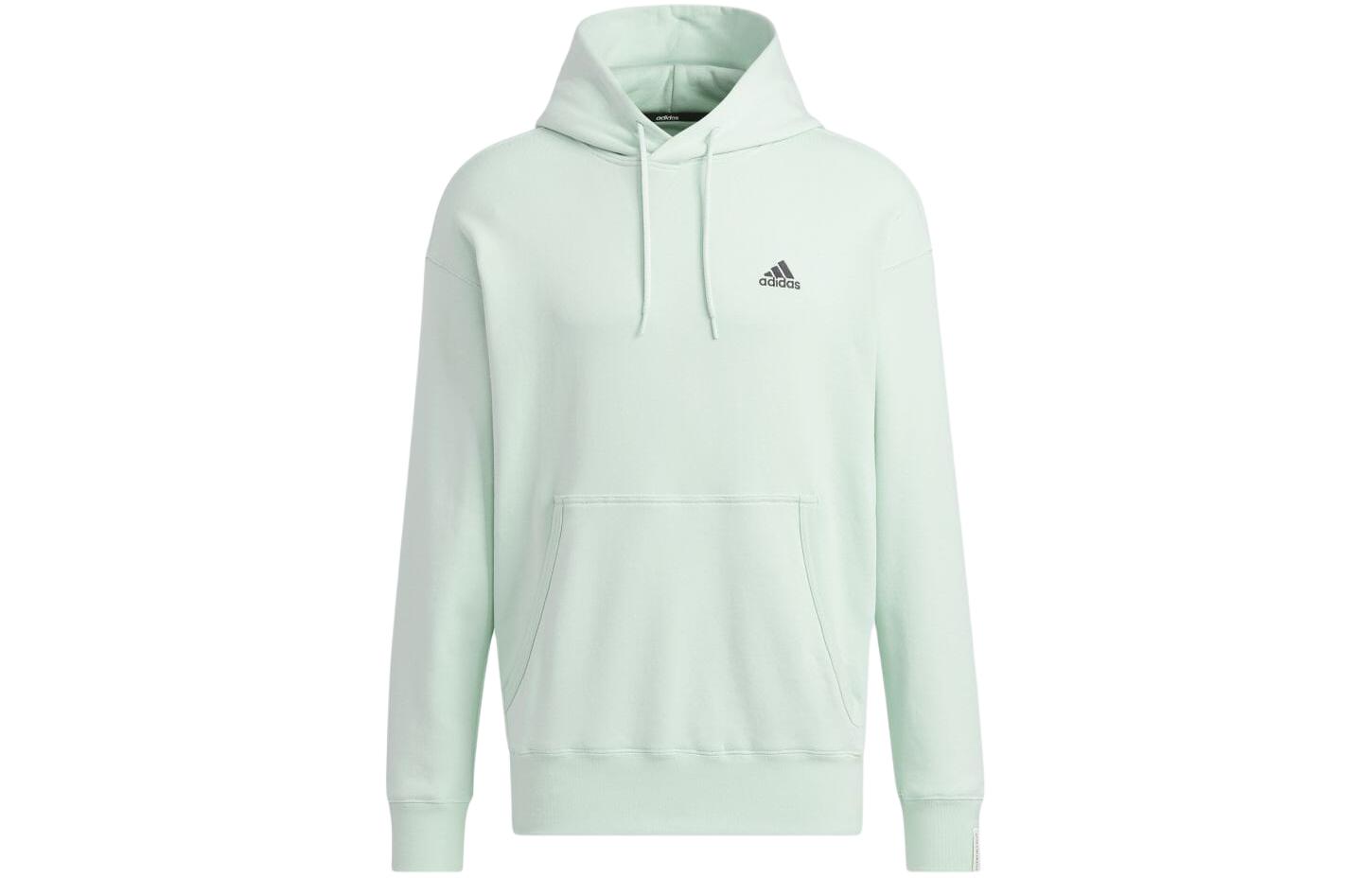 adidas Solid Color Hoodie Linen Green JF3971