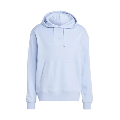 adidas Solid Color Logo Embroidered Hoodie Blue IC9767