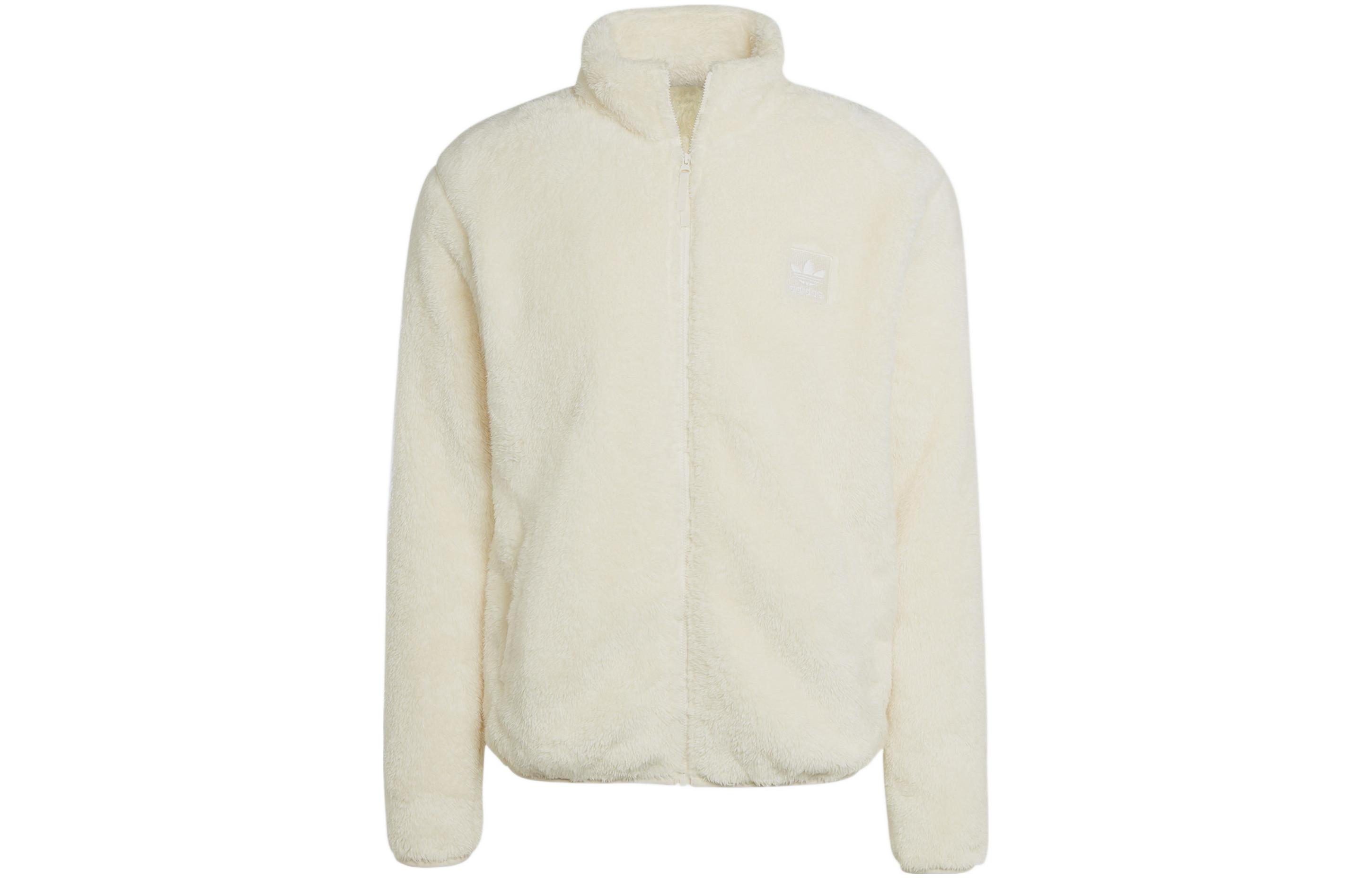 adidas Solid Color Logo High-Collar Jacket HR8622