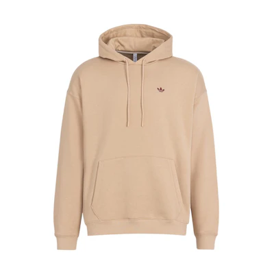 adidas Solid Color Logo Print Sweatshirt Beige IM1208