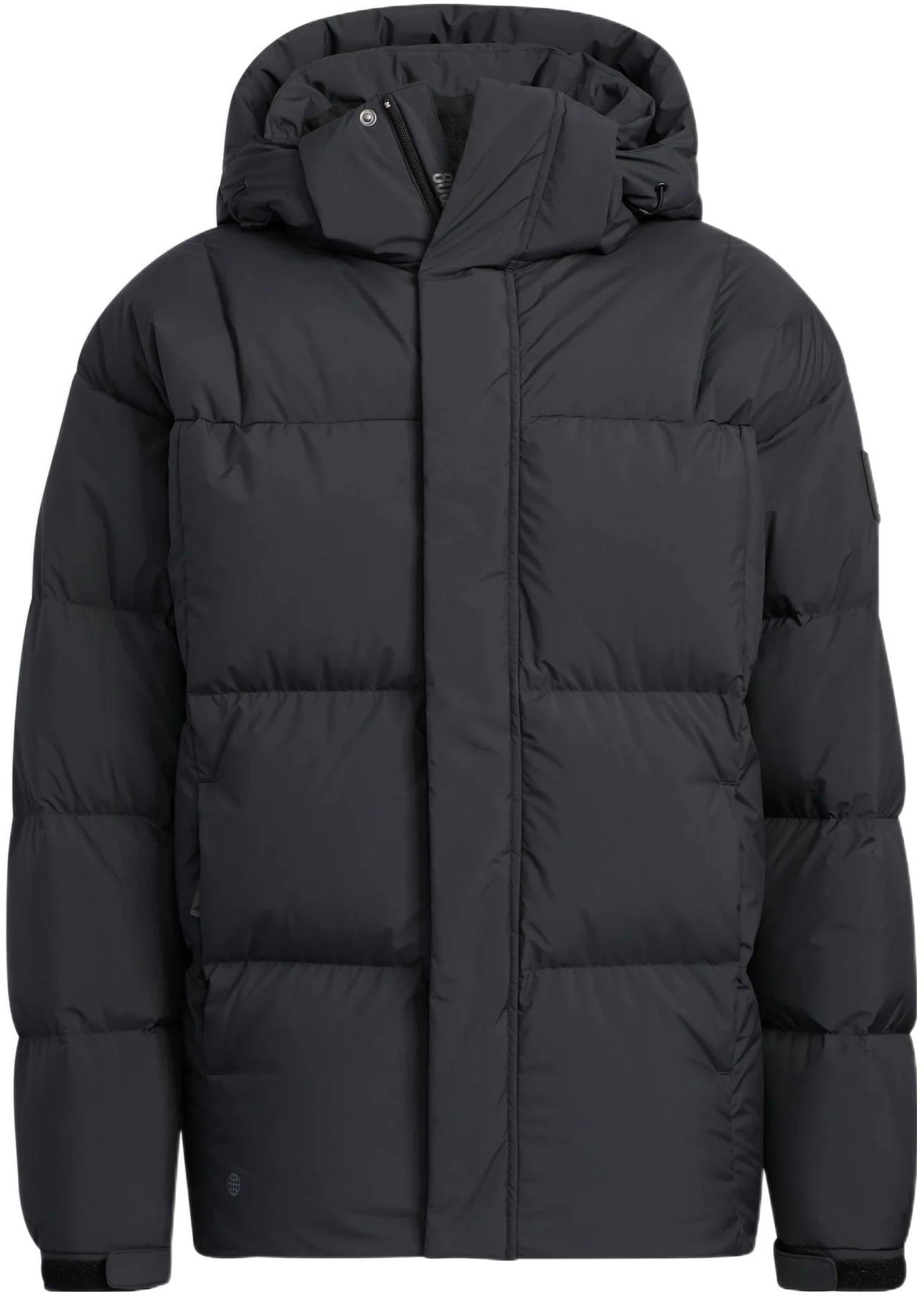 adidas-solid-color-logo-printed-down-jacket-unisex-black-hn-2134