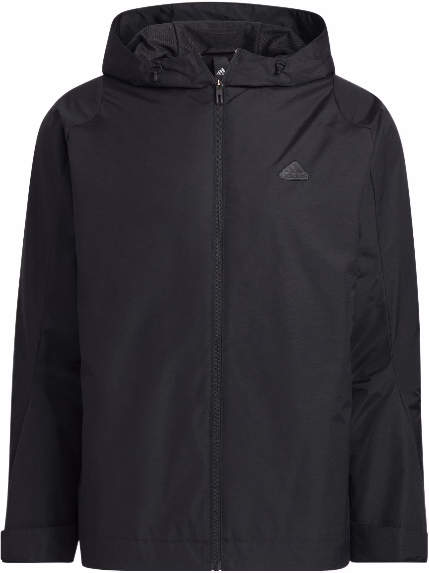 adidas-solid-color-logo-zip-up-hoodie-jacket-black-hy-5831