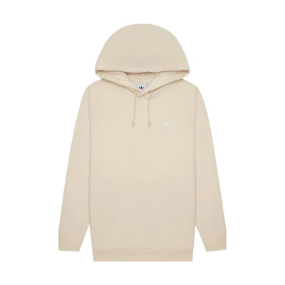adidas Solid Color Long-Sleeve Hoodie Cream White HN0996