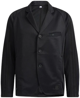 adidas Solid Color Single-Breasted Long Sleeve Blazer Jacket - Black H64626 Buy adidas Solid Color Single-Breasted Long Sleeve Blazer Jacket - Black H64626