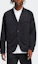 Lookbook adidas Solid Color Single-Breasted Long Sleeve Blazer Jacket - Black H64626