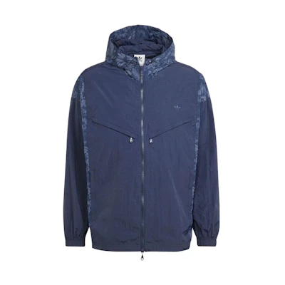 adidas Solid Color Slim Fit Hoodie Jacket - Blue IJ0699