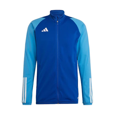 adidas Solid Color Slim Fit Zip Jacket - Blue HU1305