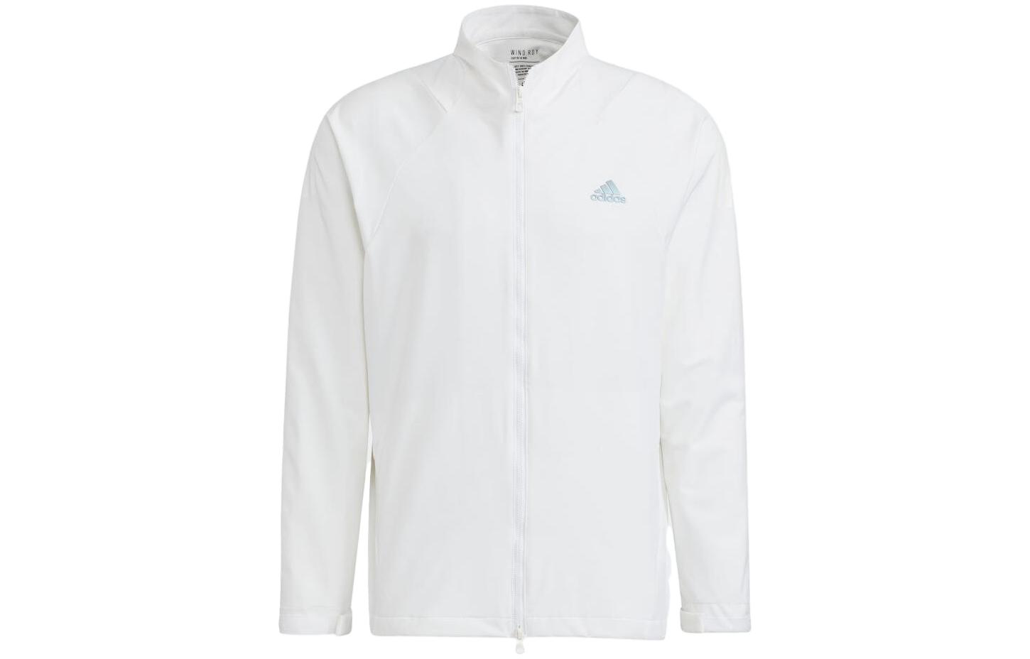 adidas Solid Color Slim Fit Zip Jacket White (Japan Edition) HG4121-JAPAN